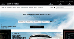 Desktop Screenshot of lexusofmobile.com