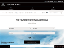 Tablet Screenshot of lexusofmobile.com